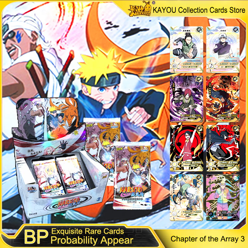 Naruto Card Chapter of Array Anime Game Rare BP SP Bronzing Inheritance Children's Gift Collection Cards The New KAYOU Original