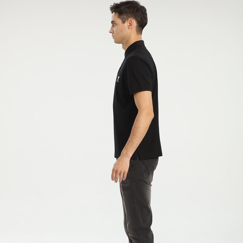 Hellen & woody-男性用の半袖カジュアルポロシャツ,女性用のカジュアルなコットンTシャツ