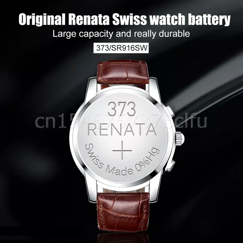 Lot de 5 pièces de montres originales Renata 373 SR916SW 916 LR916 SR68 1.55V, batterie de montre à oxyde d'argent, télécommande, bouton fabrication suisse, pièces de monnaie