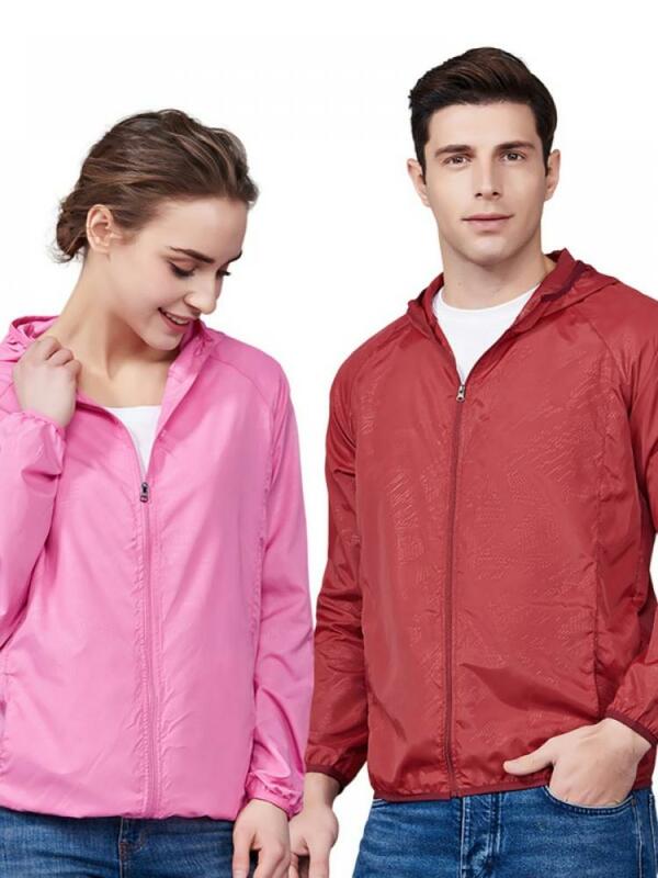 男性と女性のための軽量で通気性のある速乾性の衣類,防風性,長袖ジャケット,新しい2022