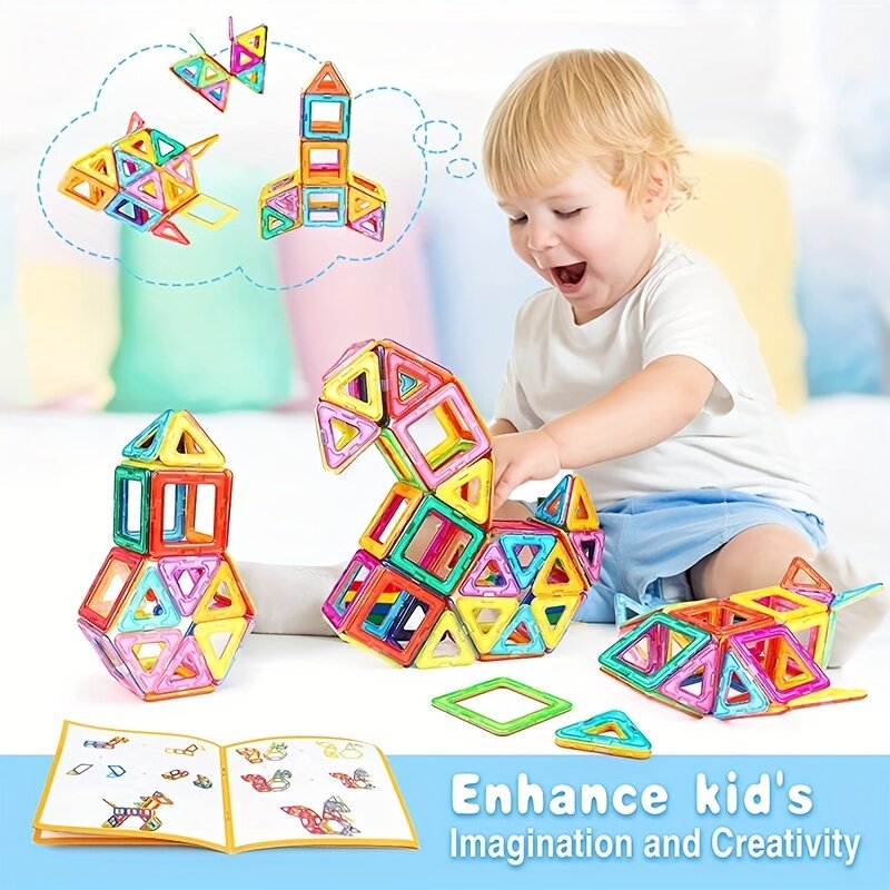 Blocchi di costruzione magnetici di grandi dimensioni e Mini dimensioni magneti fai da te giocattoli per bambini Set di costruzioni di design regali per giocattoli per bambini