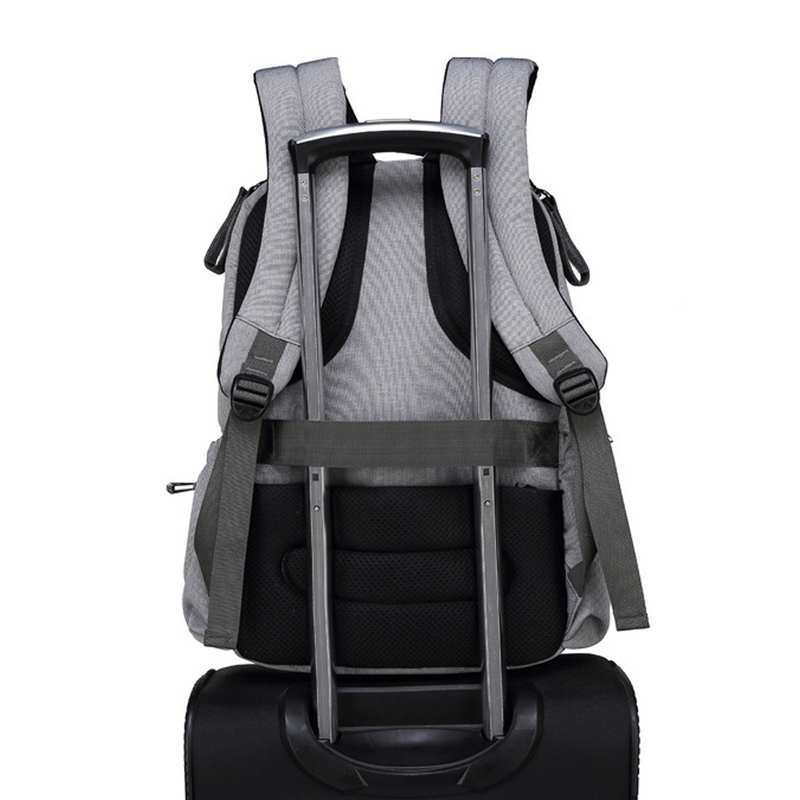 POSO-17 인치 기저귀 배낭 가방, 엄마 대용량 가방, 엄마, 아기, 다기능 방수, 여행 기저귀 가방, 아기 케어용