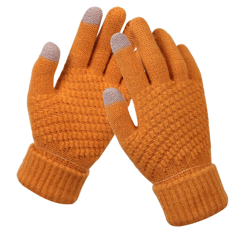 Winter Ski Gloves Men's Women's Gloves Touch Screen Thickened Fleece Warm Gloves