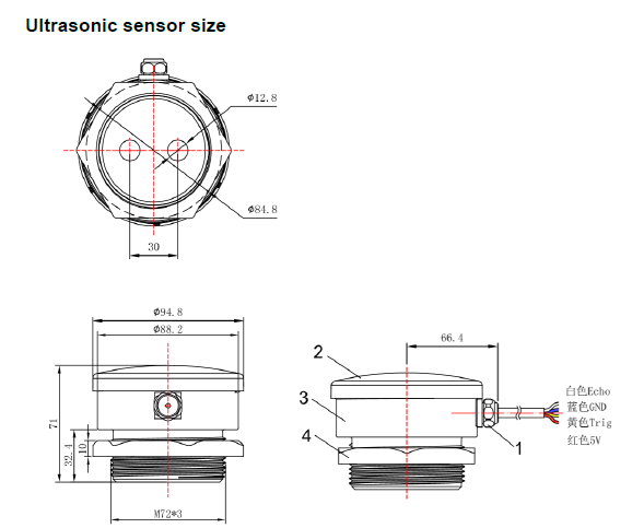 Controlador ultrassônico do medidor do nível do tanque de água da bomba de exibição em tempo real para a água