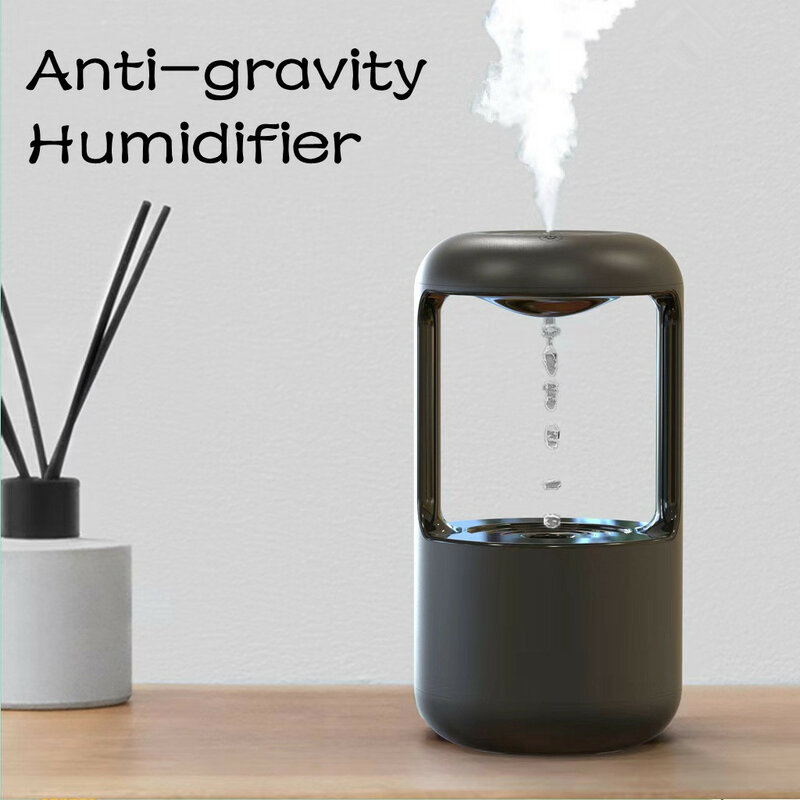 2022 Xiaomi Anti-Gravity น้ำหยดขนาดใหญ่ความจุ Air Humidifier Aromatherapy Essential ก้านปักน้ำมันหอมระเหย USB Sprayer LED โคมไฟ