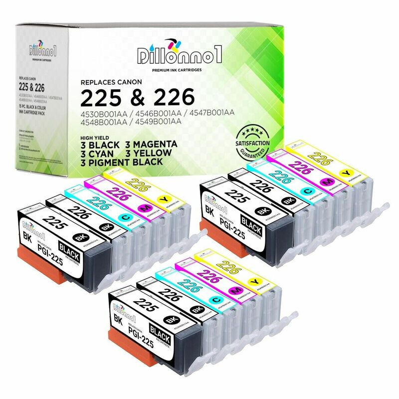 15 pacote PGI-225 CLI-226 cartuchos de tinta para canon pixma mg5120 mg5220 mg5320