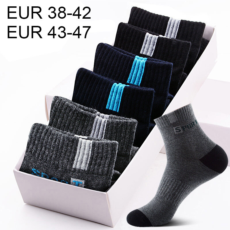 5 Pairs Hoge Kwaliteit Bamboevezel Ademend Deodorant Business Mannen Tube Sokken Voor Herfst En Lente Zomer Plus Size eur 38-47
