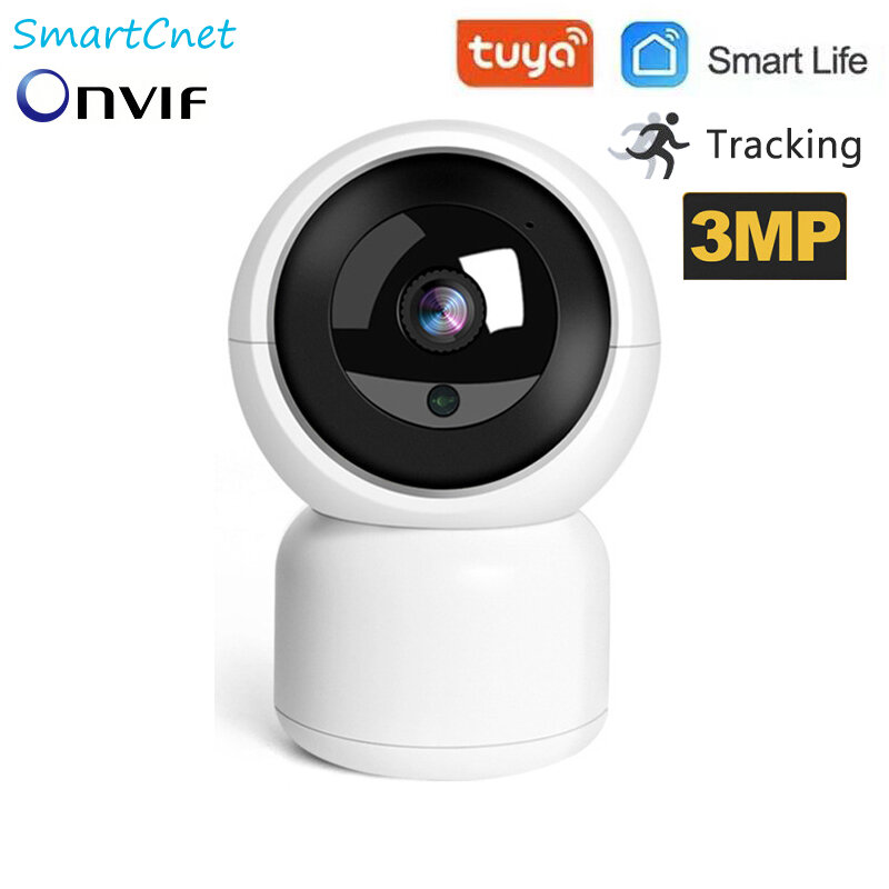 SmartCnet  Tuya Smart Life 3MP 1080P IP Camera Onvif 1M 2M Wireless WiFi Camera Security Surveillance CCTV Camera Baby Moniter