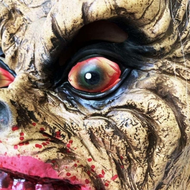 Máscaras de Horror de sangre para hombres y mujeres, disfraz de Halloween con máscara de miedo encantada de vampiro, Cosplay de látex
