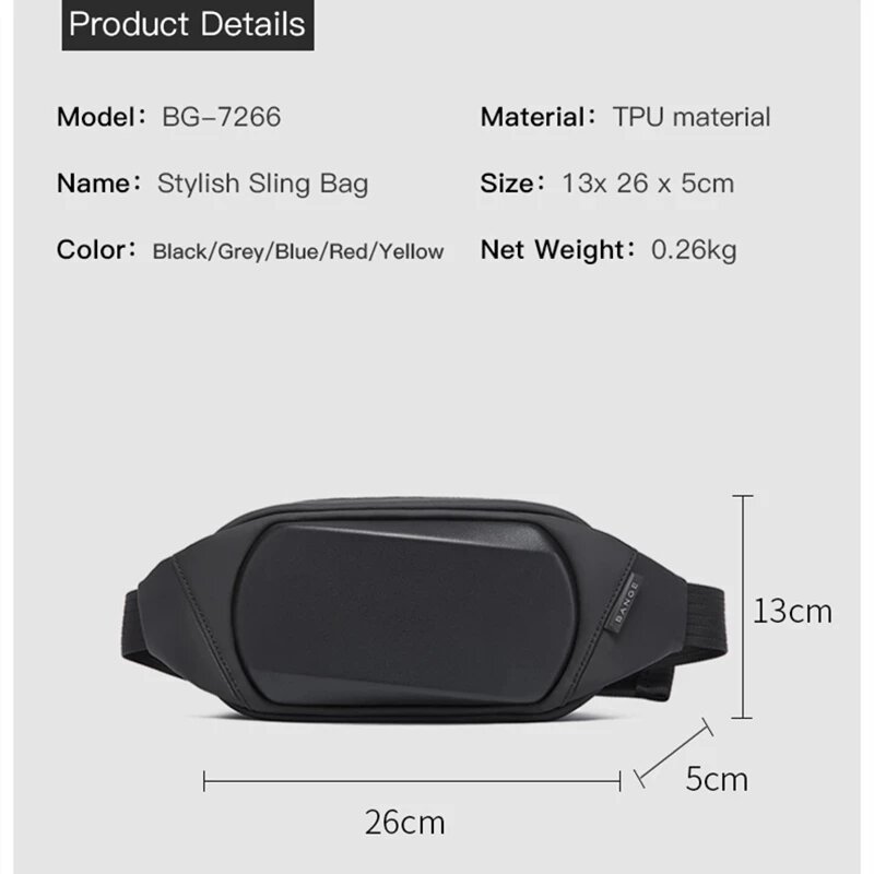 BANGE新しい多機能メンズおよびレディースメッセンジャーバッグ軽量盗難防止防水チェストバッグトラベルデイリーショルダーバッグ