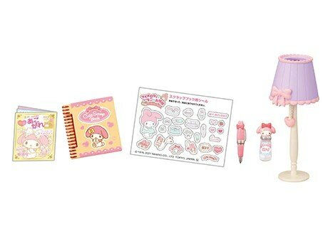 Japonia cukierkowa zabawka Re-ment Melodys truskawkowy dom miniaturowy Sanrios garderoba kapsułka zabawki Gashapon dom zabaw dla dzieci