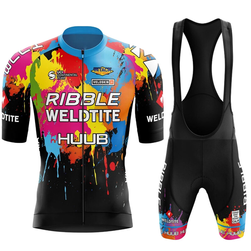 2022 HUUB Bike Cycling Jersey Set Men Summer Short Sleeve Mountain Uniform Ropa Ciclismo Cycling Maillot Cycling Clothing Suit