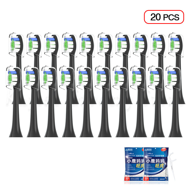 Replacement Toothbrush Heads with Caps for Philips Sonicare HX6780 HX6781 HX6782 HX6902 HX6910 HX9044 HX6074 HX9024 Brush Head