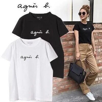 Agnes B 유니섹스 귀여운 티셔츠, 여성용 티셔츠, 한국 패션, 그래픽 티셔츠, 여성용 상의, 미적 의류, 하라주쿠