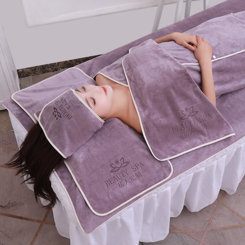 5pcs Superfine Fiber Soft Bath Towel Beauty Salon Bed Linen Comfortable Turban Sofa Massage SPA Plain Bath Dress Beach Towel