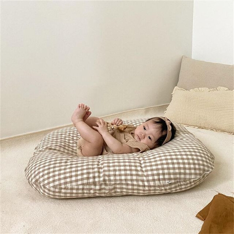 Портативная детская кроватка 0-12 м, хлопковая подставка для новорожденных, для путешествий, постельное белье, бампер