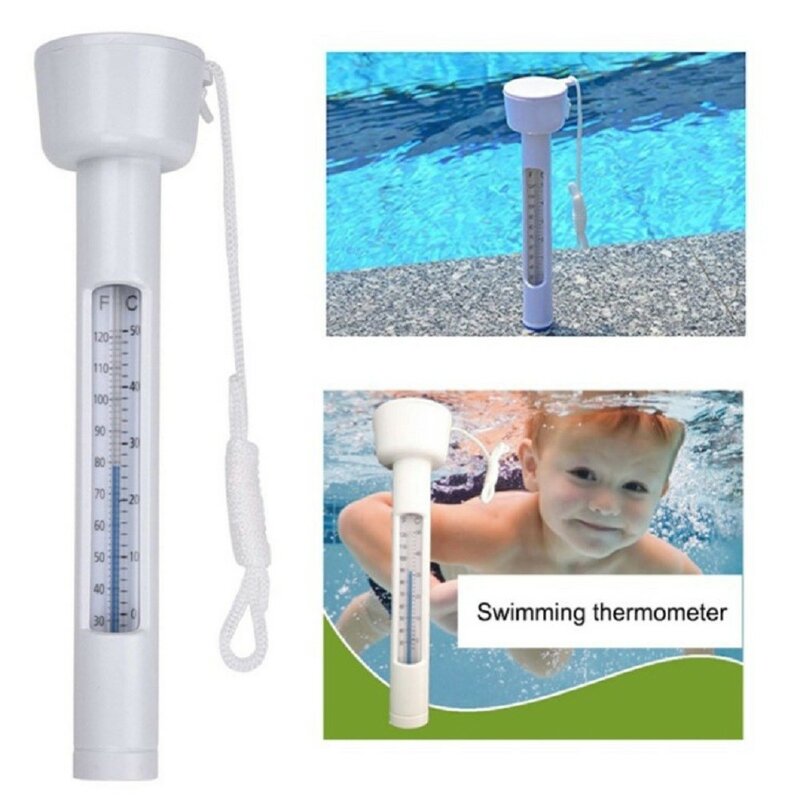 Termômetro flutuante portátil para piscina, acessório especial para medir a temperatura do tanque de peixes