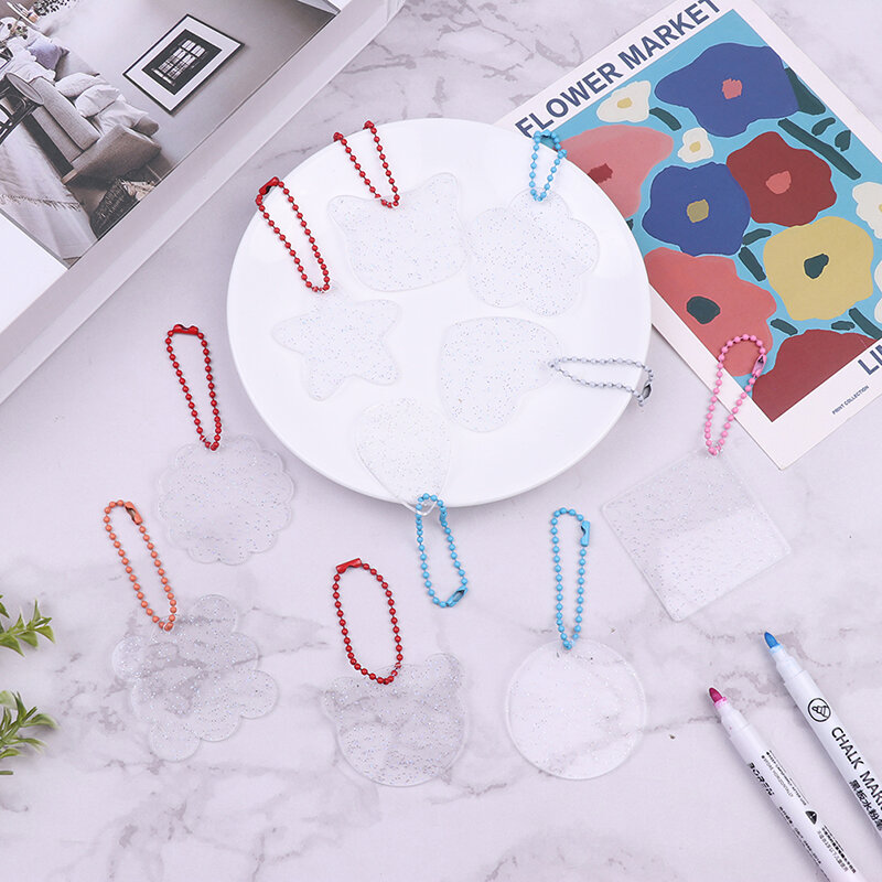 Transparent Acrylic Guka Gupan DIY Handmade Key Chain Pendant Children's Handmade Gift
