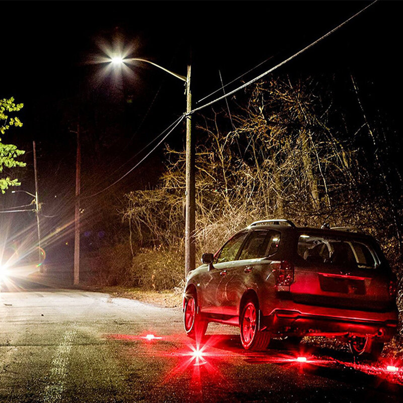 Luz LED estroboscópica de emergencia para coche, luces de advertencia para carretera magnéticas, linterna de señal de rescate IP44, montaje de lámparas de baliza