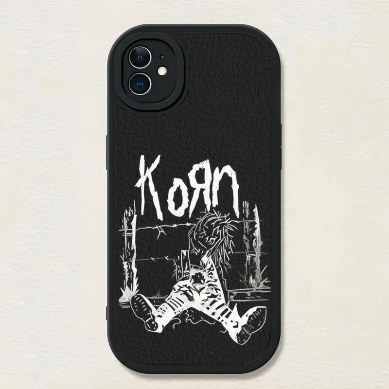Korn Heavy Jonathan Davis Phone Case Lambskin Silicone For Apple Iphone 14 Pro 11 13 12 Mini Max X Xr Xs 8 7 Puls Se Back Cover