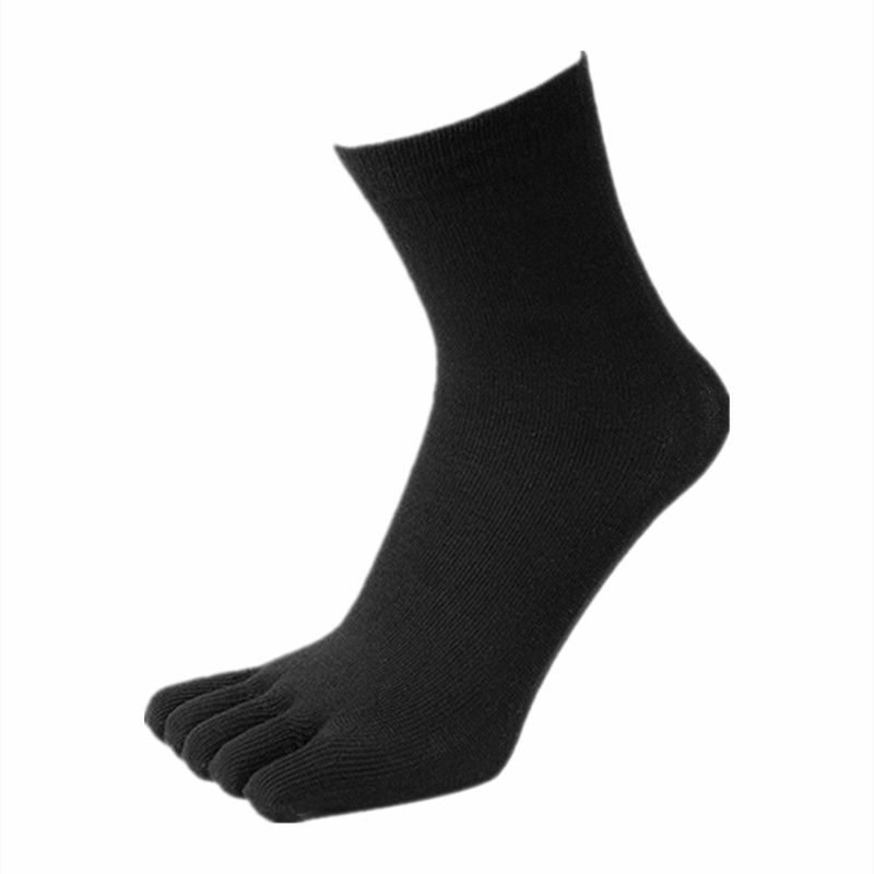 Novo 10 pares/lote moda primavera inverno estilo meias meias das mulheres dos homens cinco dedo algodão poliéster sem calcanhar toe meia