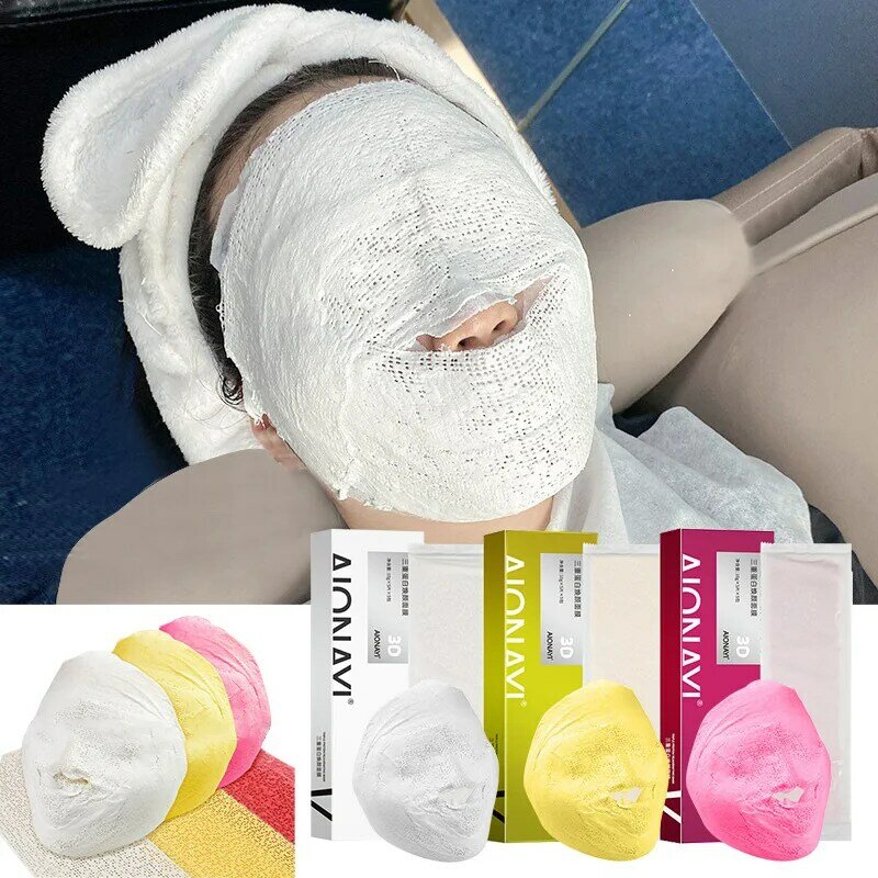 25pcs Mummy Sculpting Mask Tightening Face Mask Skin V Face Firming Skin Fading Fine Lines Revitalizes Essence Muscle Mask