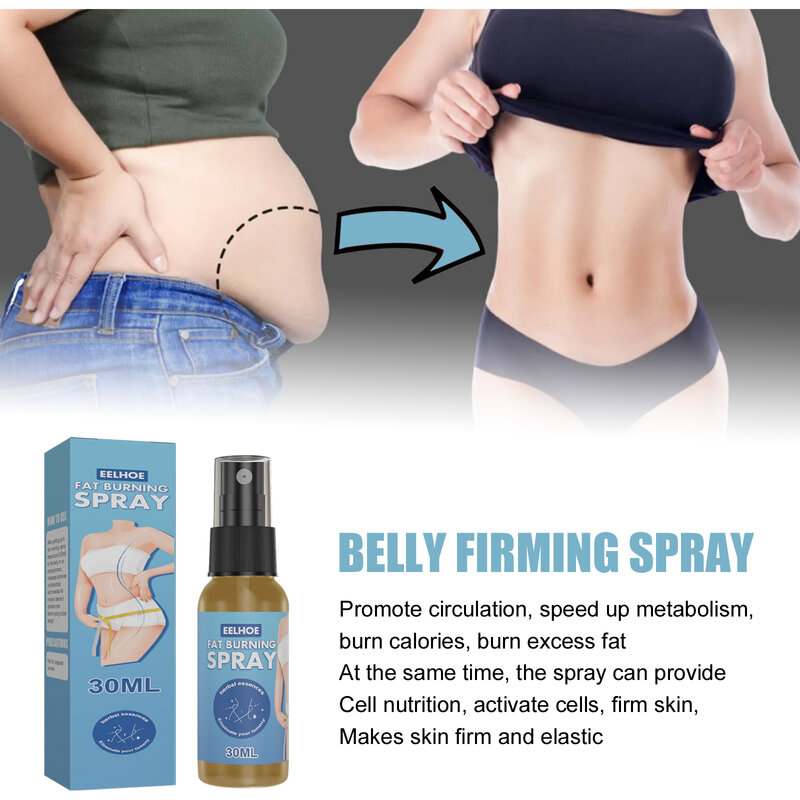 30MLFat Burning Spray Saggy Skin Tightening Herbal Spray Break Down Fat Skin Burner Slimming Spray Weight Loss Massage Tools