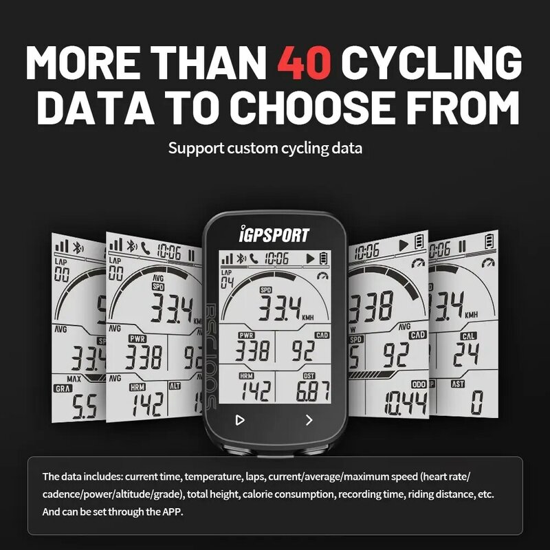 Ordenador de bicicleta GPS IGPSORT BSC100S, velocímetro inalámbrico para bicicleta, cronómetro digital, cuentakilómetros para ciclismo, Ordenador de ciclismo