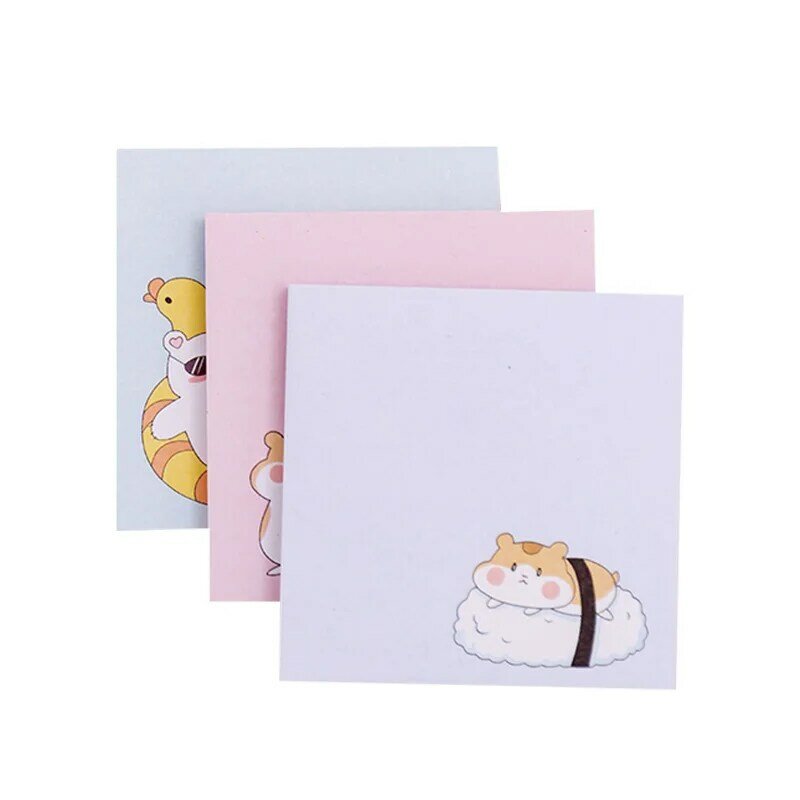 80Page Student Sticky Notes N Times Stickers Portable and Hamster Message Notebook Office Accessories Memo Pad School Supplies