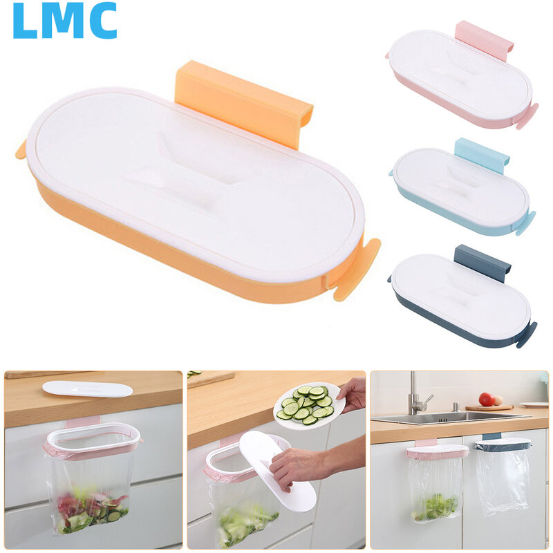 LMC-bolsa de plástico portátil para colgar basura, estante de almacenamiento de cocina, gancho para estropajo, soporte de estante seco, organizador de cocina Entrega rápida recibida