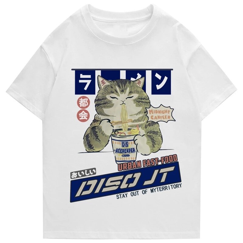 2022 고양이 남성 티셔츠, 힙합 스트리트 스타일 하라주쿠 티셔츠, 플러스 사이즈, 만화 커타 티셔츠, 알고산 솔토 티셔츠