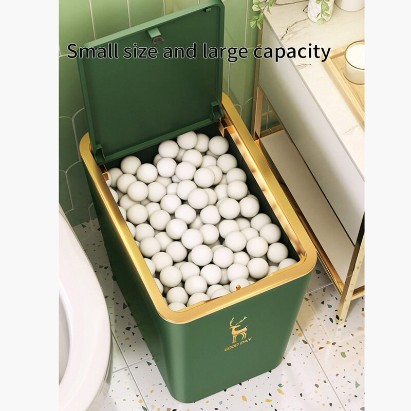 Creativo nuovo cestino rettangolare cucina bagno toilette cestino soggiorno con coperchio bidone della spazzatura Nordic bidone della spazzatura 9L 13L