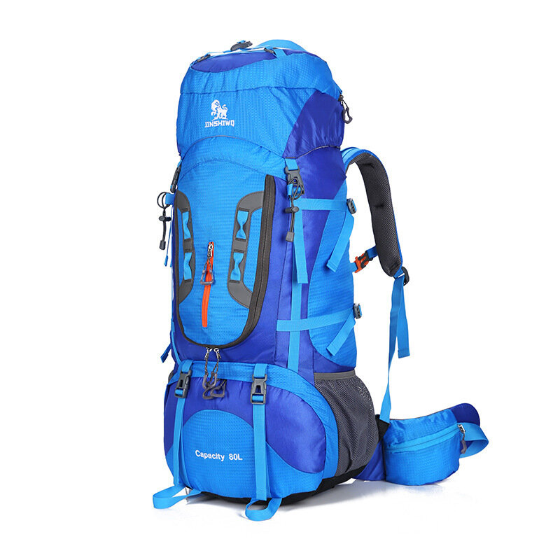 80l turista mochila de acampamento caminhadas militar esqui equipamento de escalada montanha haversack sportbag molle sobrevivência mochila