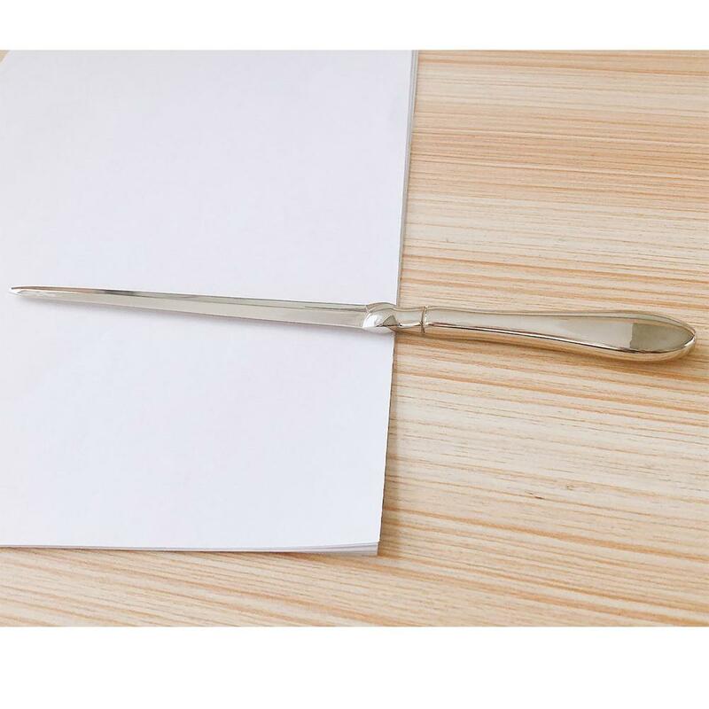 Abridor de carta de metal envelope abridor de papel ferramenta de corte notebook talhadeira a4 cortador de papel escritório escola fornecimento cuttingknife