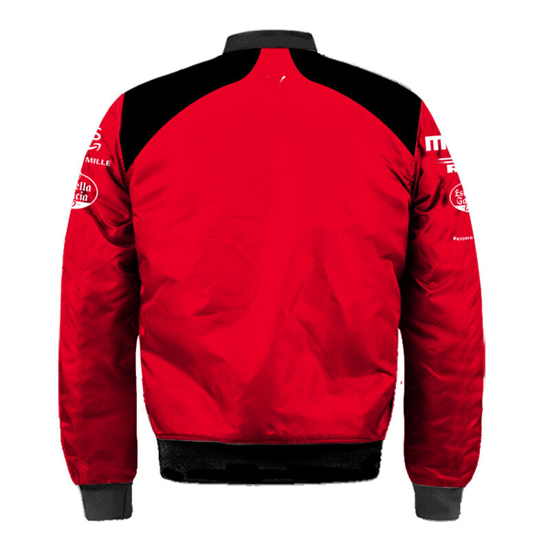 Chaqueta de carreras oficial del equipo de Scuderia, chaqueta gruesa de viento para locomotora, deportes extremos al aire libre, Leclerc y Sainz, 2023