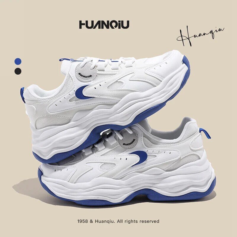 HUANQIU – chaussures de course à semelles épaisses, baskets pour papa, polyvalentes, Design Ins stylée, à la mode, pour femmes, nouvel arrivage, 2022