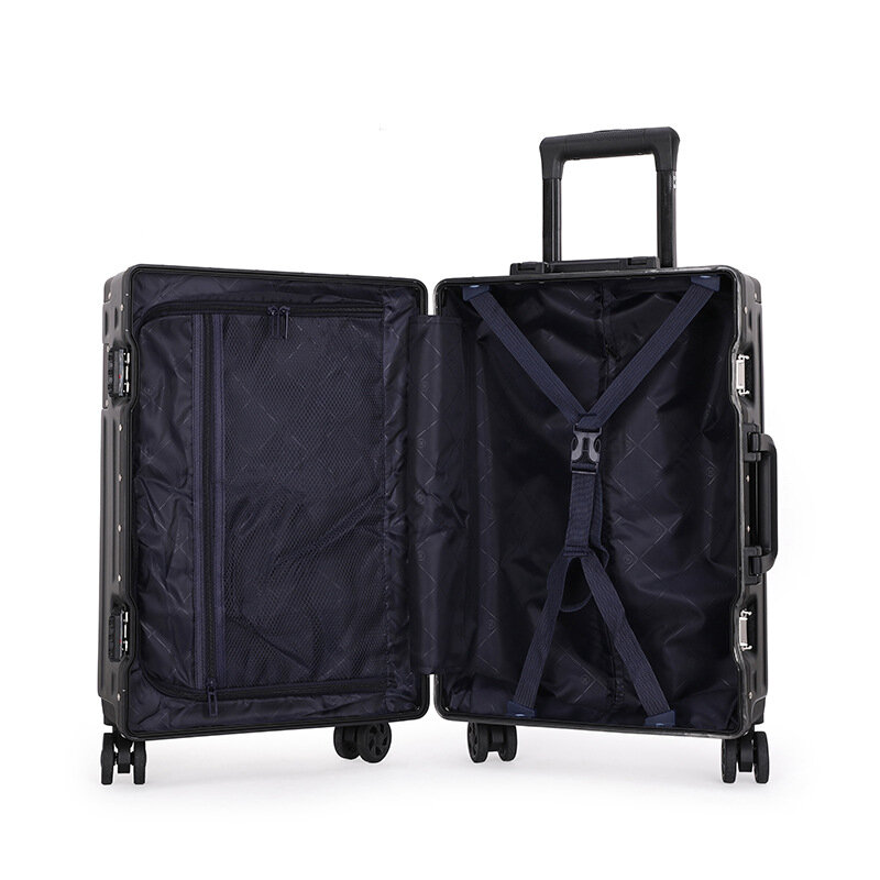 2022 Travel spinner luggage 20/22/24/26 inches Aluminum frame rolling suitcase woman Fashion trolley case business Boarding box