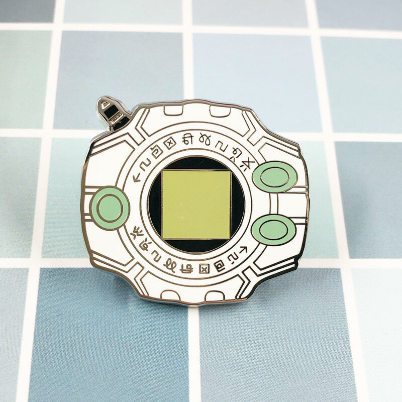 Broche de monstruo Digimon de Anime, accesorios de utilería de Cosplay, alfileres de esmalte de Metal, insignia