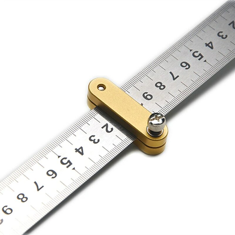 Measurement Height Limit Gauge Tools Steel Ruler Locking Block Woodworking Loose Thread Locator Carpenter DIY Tool