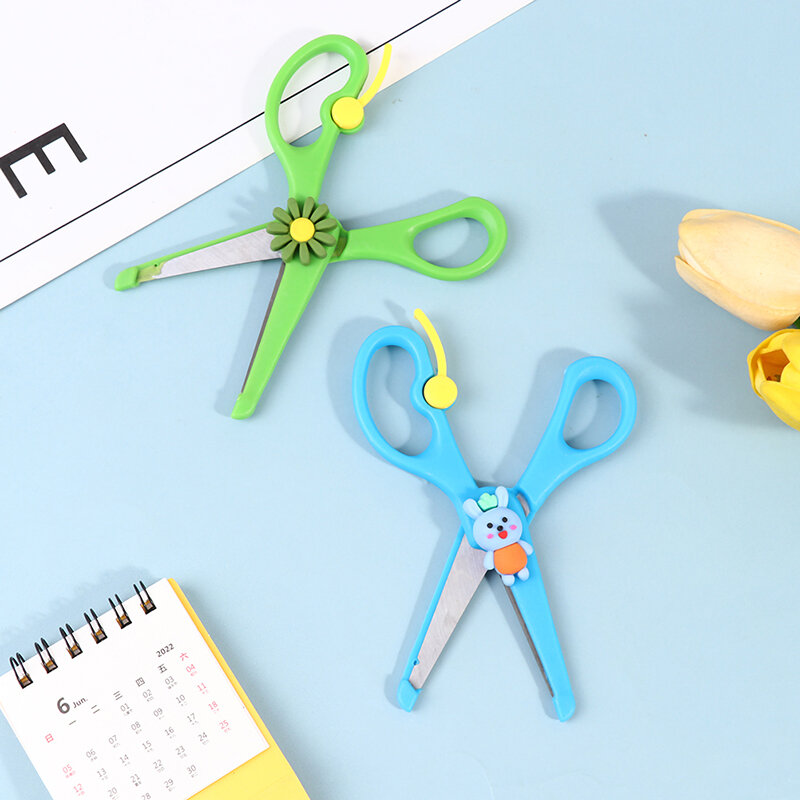Cartoon Kids Safety Scissors Paper Cutting Cute Animal Gift School Supplies