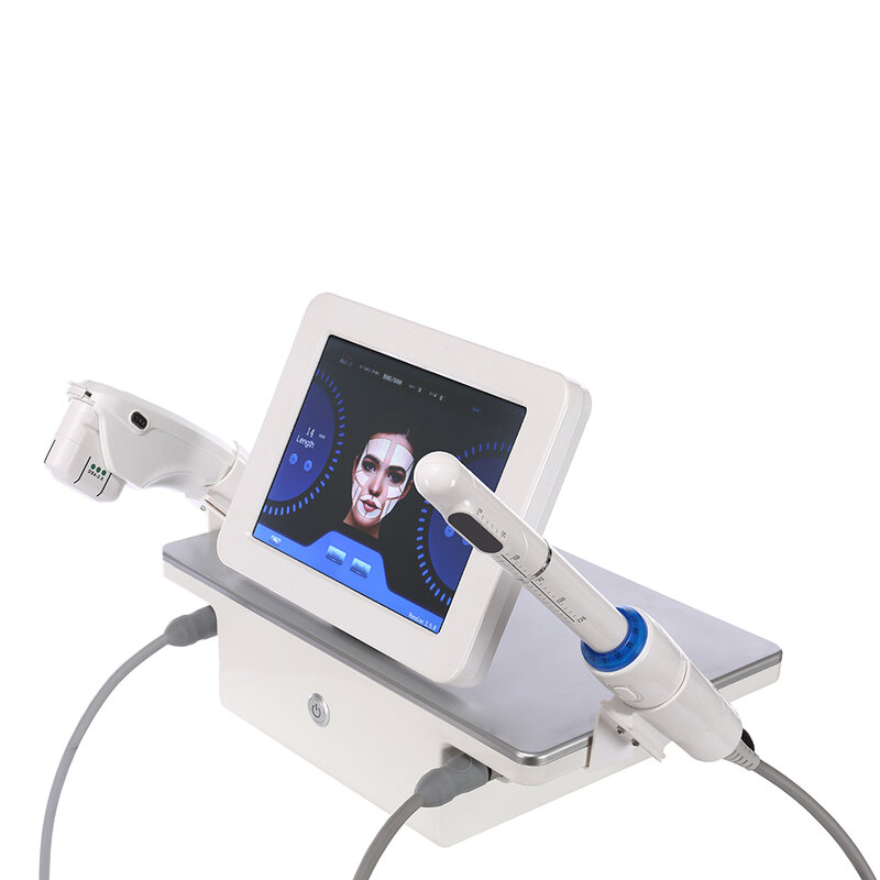 Pofessional جهاز عناية بالبشرة 2 في 1 آلة التضييق المهبلية الوجه تدليك الجلد مكينة اضاءة الوجه 10000 طلقات