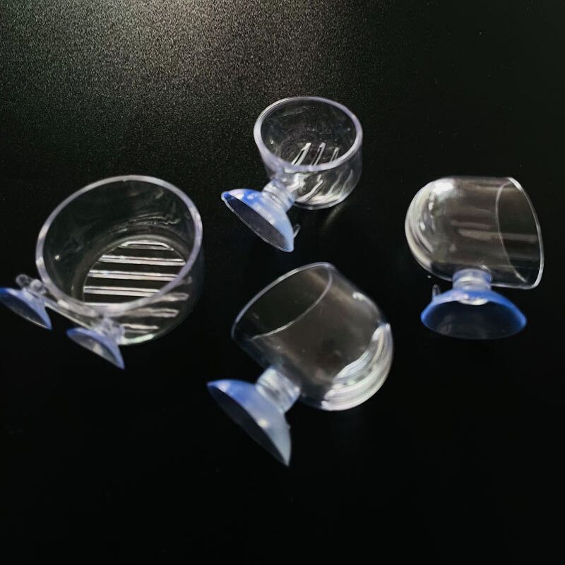Aquário pendurado mini cristal acrílico pote decoração tanque de peixes água plantio copo do cilindro para pequenos insetos alimentação acessório