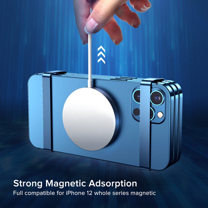 Беспроводное зарядное устройство Mag Qi 15 Вт, безопасная быстрая Магнитная Зарядка для iPhone 13 12 11 Pro Max XR XS Samsung Huawei P40 Qi, беспроводное зарядное уст...