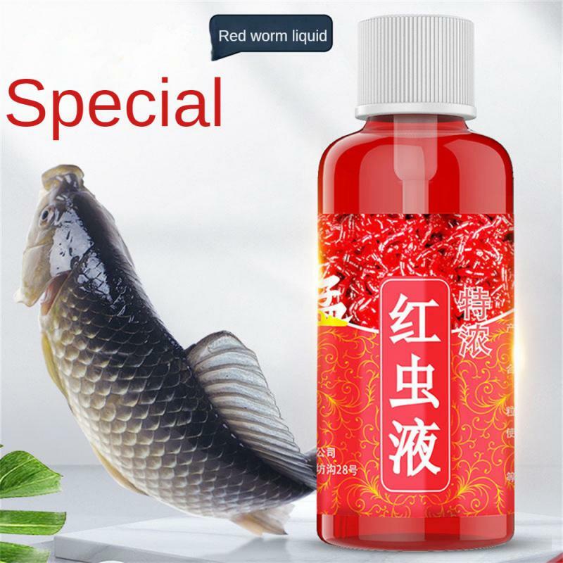 Fish Bait Additive 60ml Concentrated Red Worm Liquid High Concentration FishBait Attractant Tackle Food For Trout Cod Carp Bass
