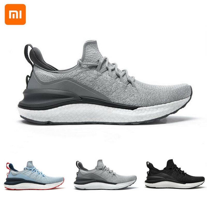 Xiaomi-Zapatillas deportivas Mijia 4 para hombre, calzado deportivo para correr, antideslizante, ligero, transpirable, cómodo, 4D, tejido alto elástico
