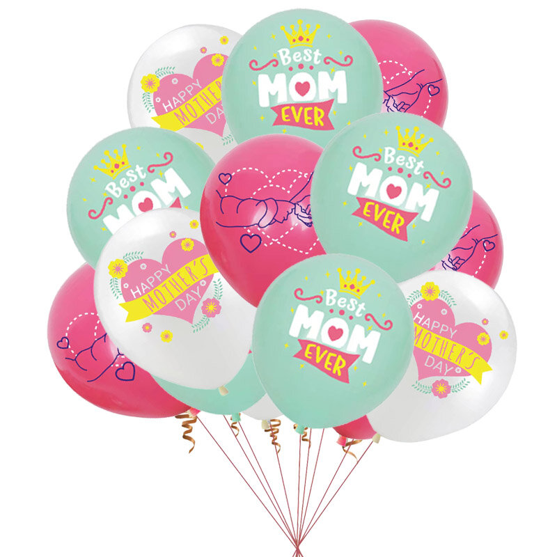 15 шт. 12 дюймов Счастливый День матери латексный воздушный шар "Конфетти" Лучший подарок на день рождения для мамы и папы