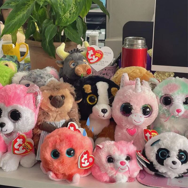 15CM Ty Beanie Boos Olhos Grandes Coleções de Gato Boneca Brinquedo de  Pelúcia Crianças Presente de Aniversário