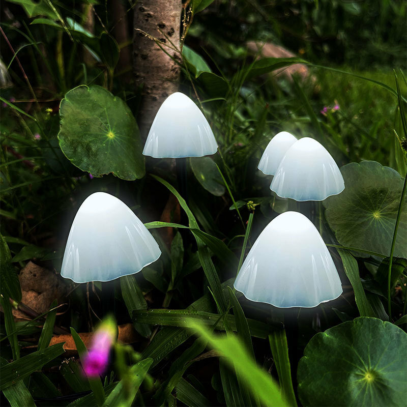 Łańcuchy świetlne z grzybów słonecznych 8 trybów fantazyjne oświetlenie LED na zewnątrz IP65 wodoodporne oświetlenie trawnika inteligentne światłoczułe światło krajobrazu