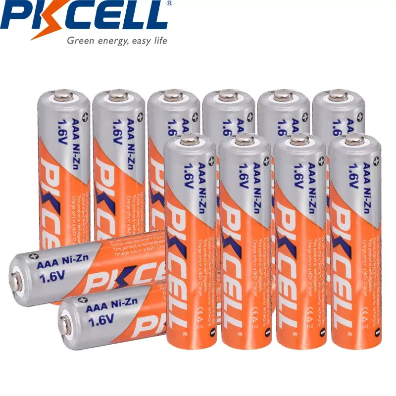 Аккумуляторные батареи PKCELL AAA, 1,6 в, МВт/ч, 12 шт.