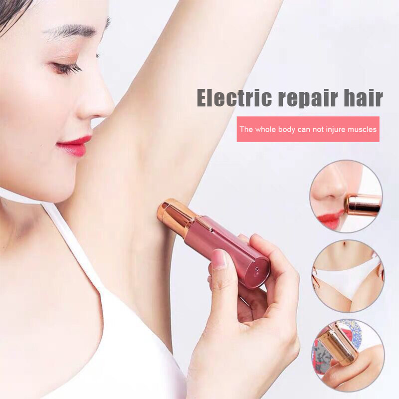 Upgrade Crystal Hair Remover Painless Epilator Lipstick Shape Eraser Tool Body Beauty Depilation Exfoliating Makeup Brush Clean